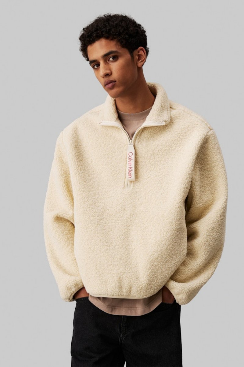 Calvin Klein Half Zip Sherpa Haze