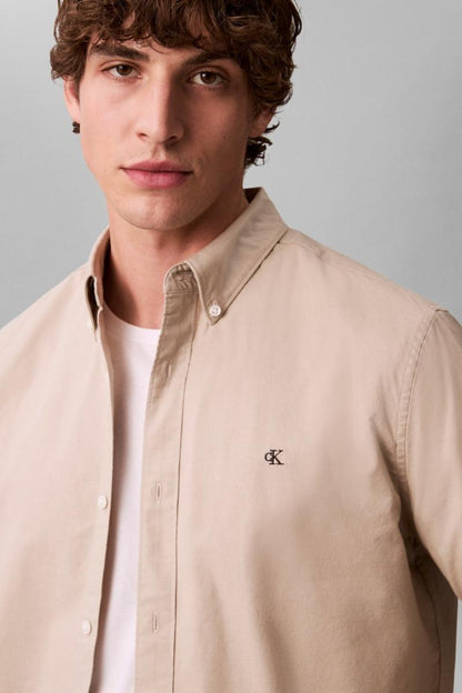 Calvin Klein 1252 Solid Oxford Shirt Marble