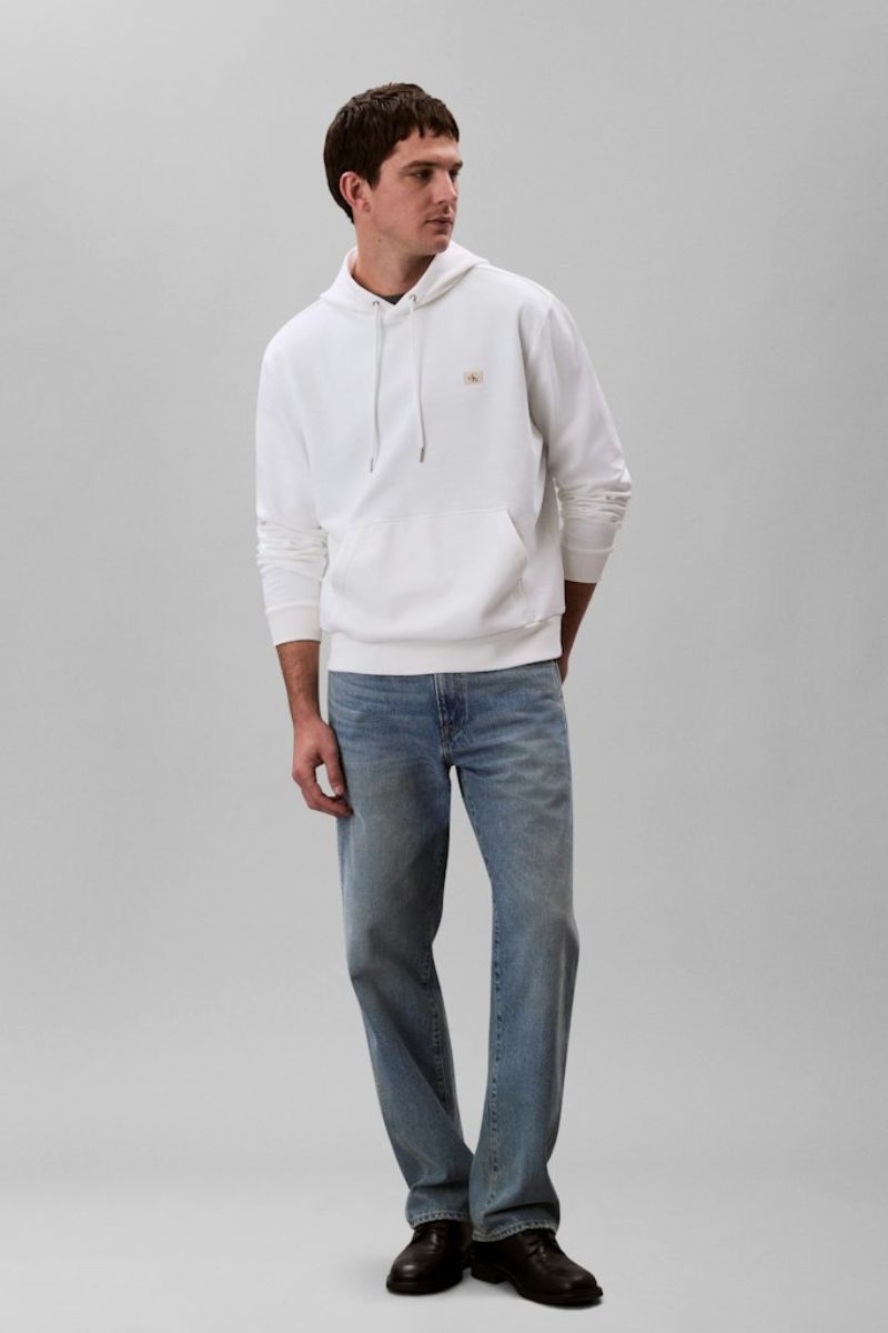 Calvin Klein 374G 350 Terry Hoodie Bright White