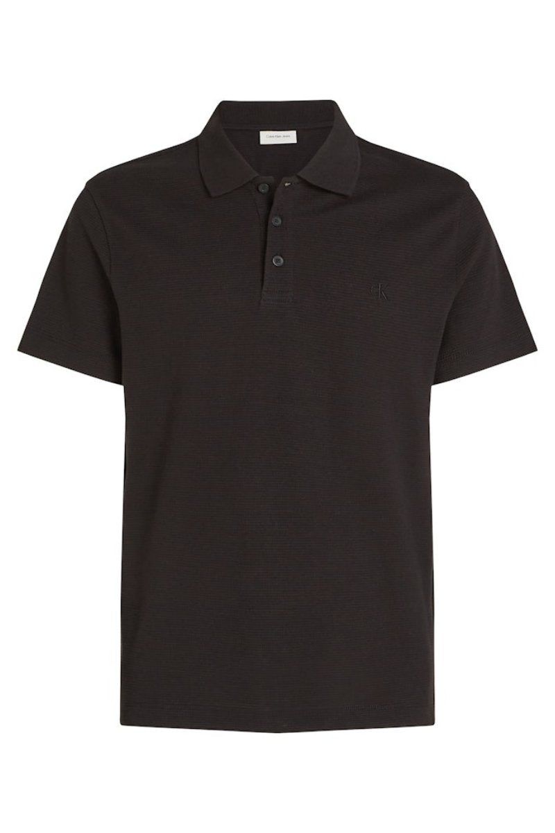 Calvin Klein Textured Polo Black