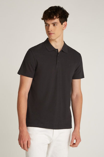 Calvin Klein Textured Polo Black