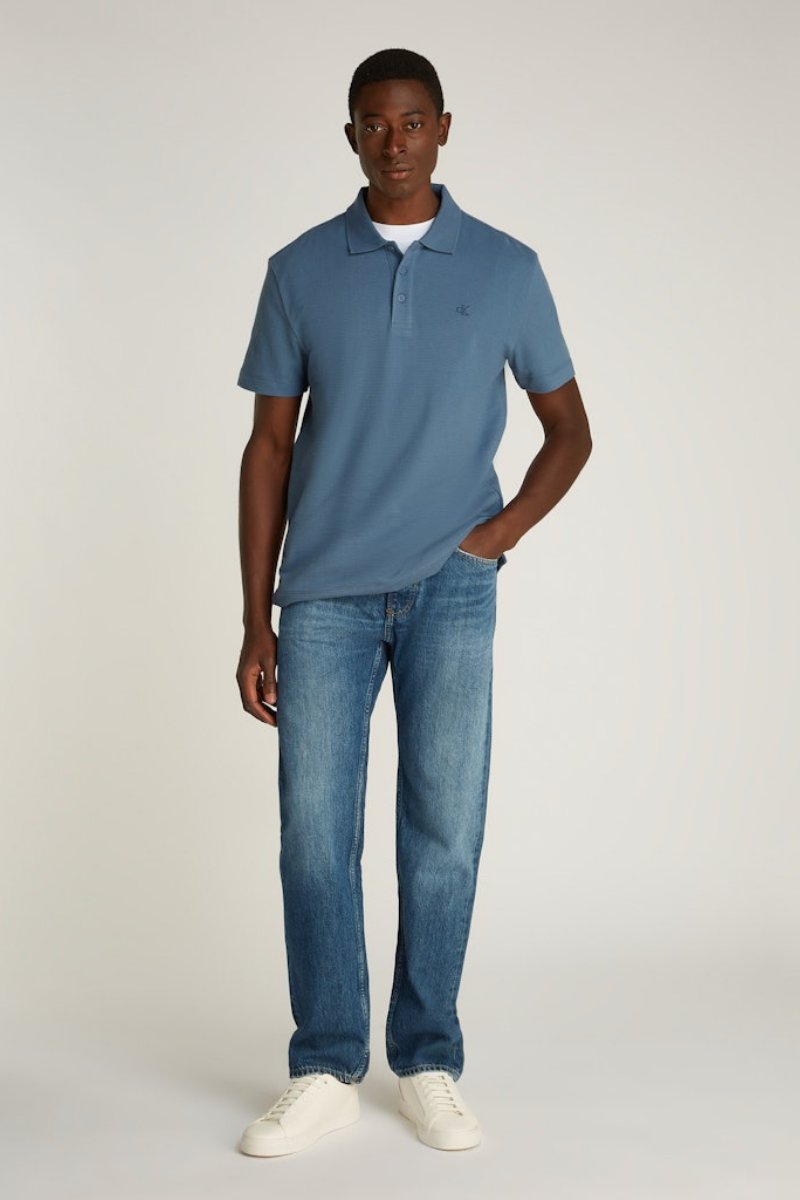 Calvin Klein Textured Polo Blue