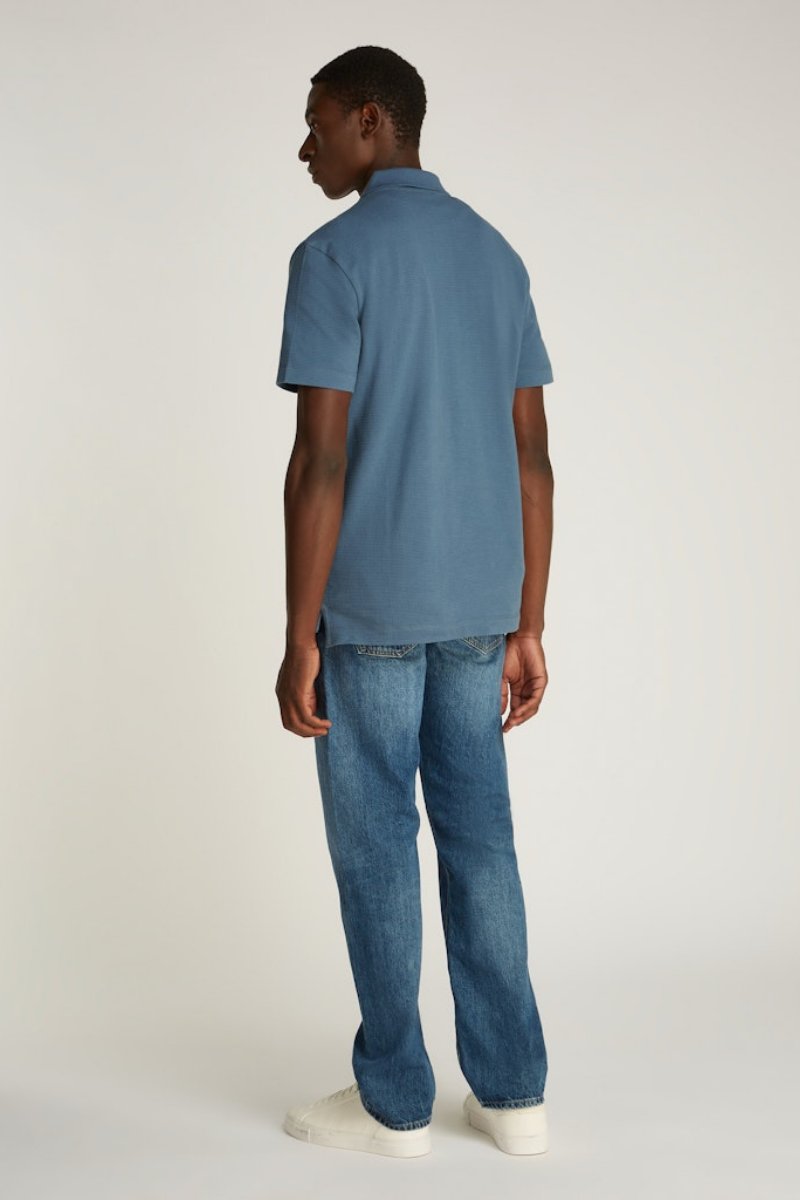 Calvin Klein Textured Polo Blue