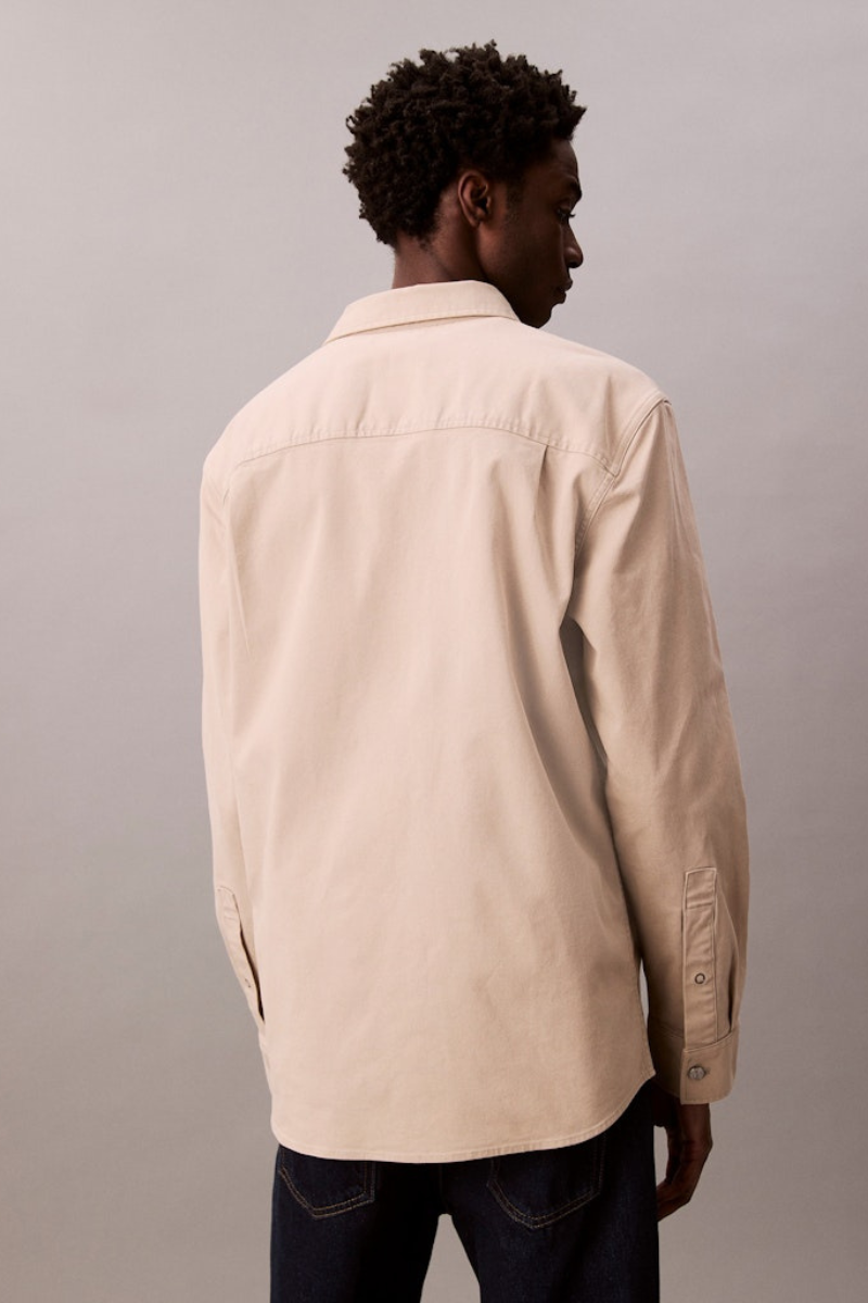 Calvin Klein 404G Wash Cotton Canvas Overshirt