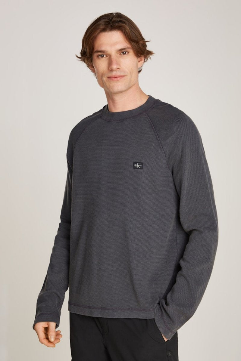 Calvin Klein Washed Waffle LS T-Shirt