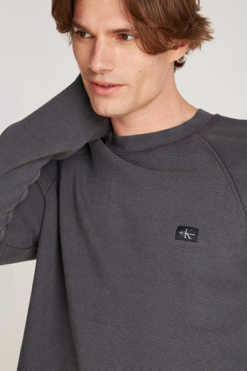 Calvin Klein Washed Waffle LS T-Shirt