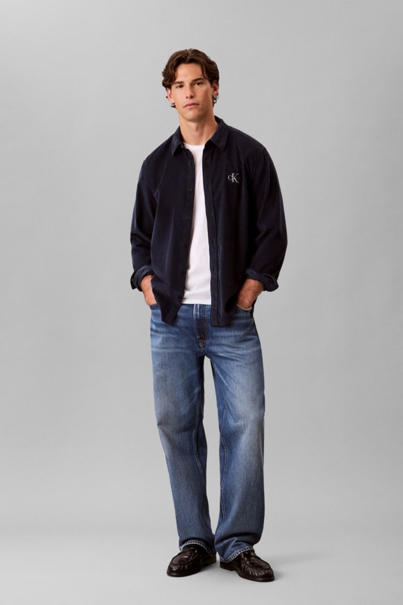 Calvin Klein 114G Corduroy Shirt Dark Sapphire