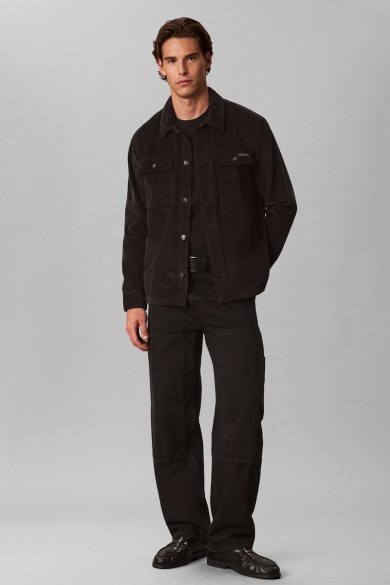 Calvin Klein 115G Relaxed Fit Corduroy Overshirt Black