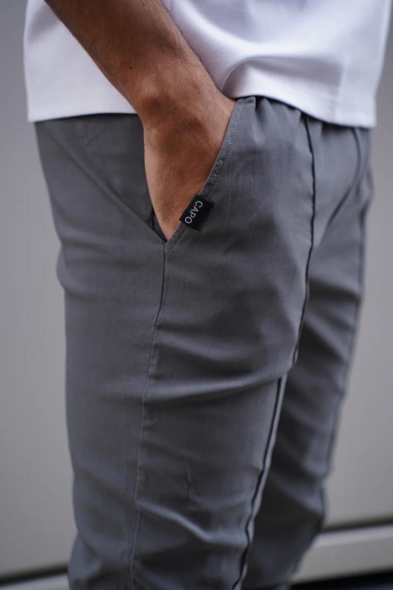 Capo Smart Trousers Charcoal