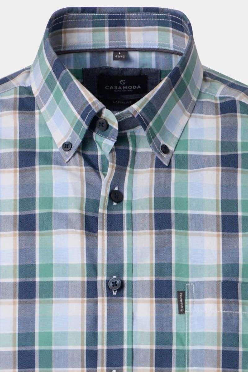 Casa Moda 30831 Short Sleeve Shirt Green