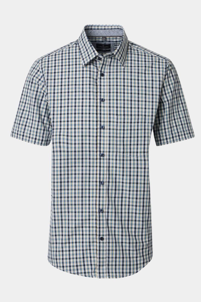 Casa Moda 31041 Comfort Fit SS Shirt Blue