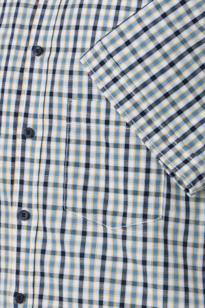 Casa Moda 31041 Comfort Fit SS Shirt Blue