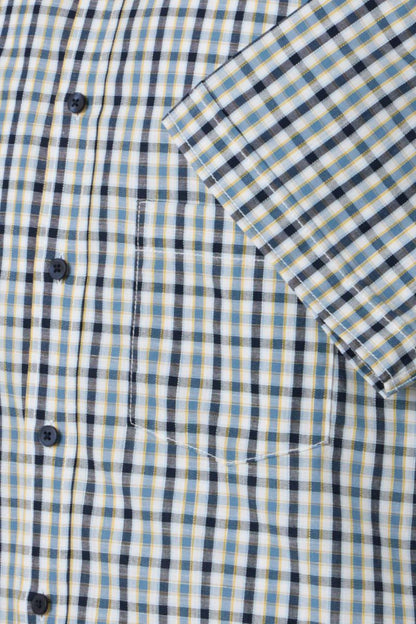 Casa Moda 31041 Comfort Fit SS Shirt Blue
