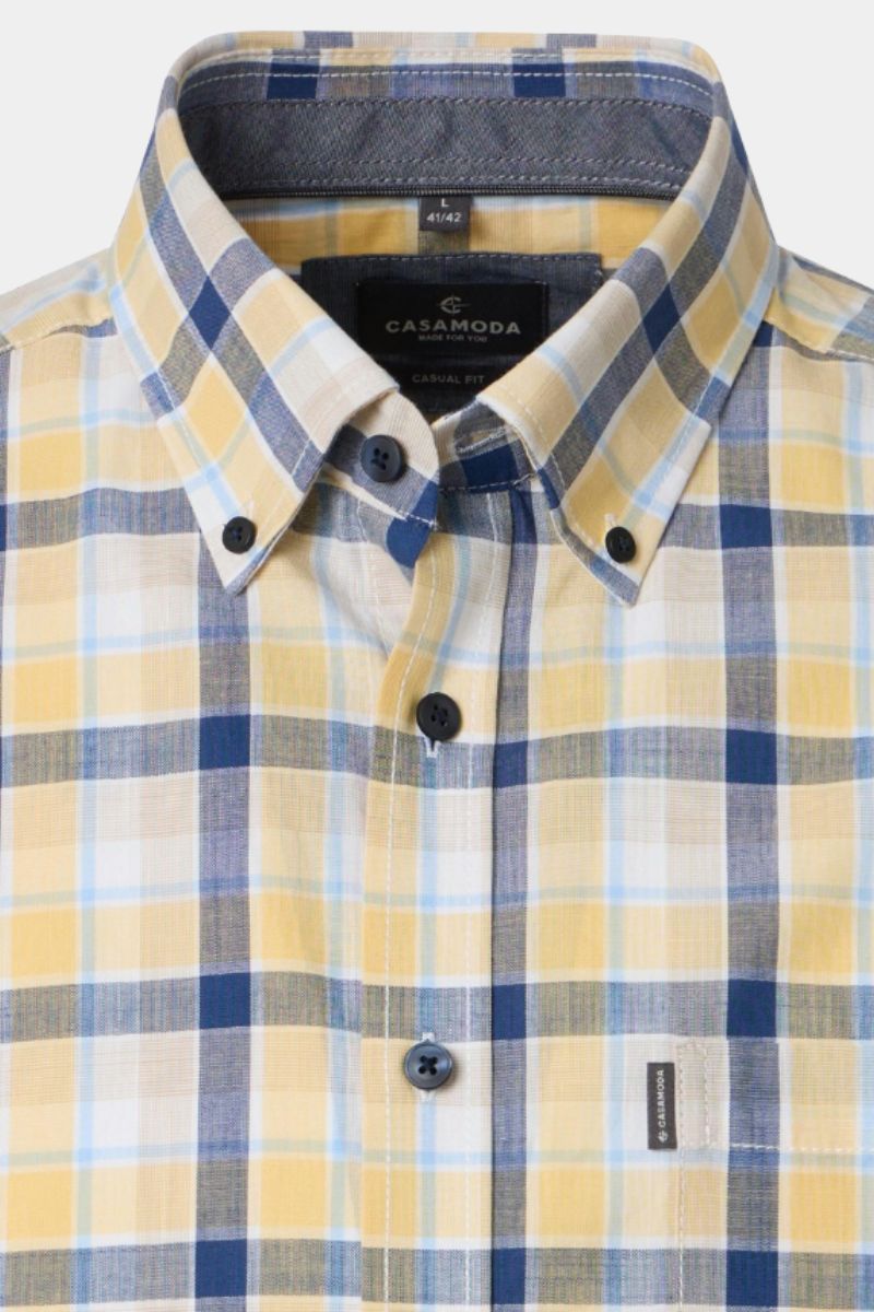 Casa Moda 31071 Comfort Fit SS Shirt Yellow