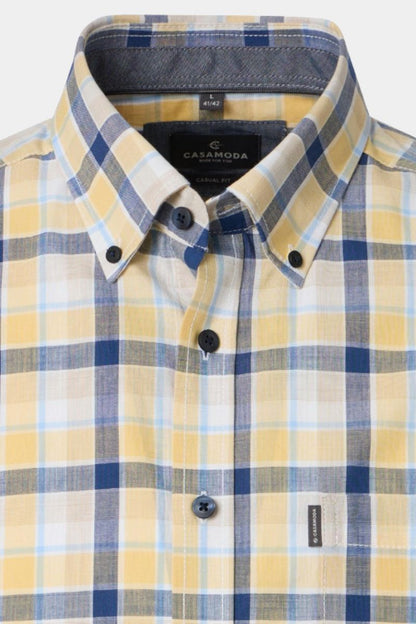 Casa Moda 31071 Comfort Fit SS Shirt Yellow