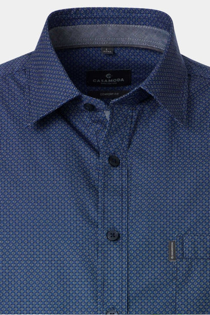 Casa Moda 31081 Comfort Fit SS Shirt Blue