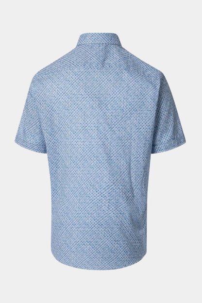 Casa Moda 31111 Comfort Fit SS Shirt Blue