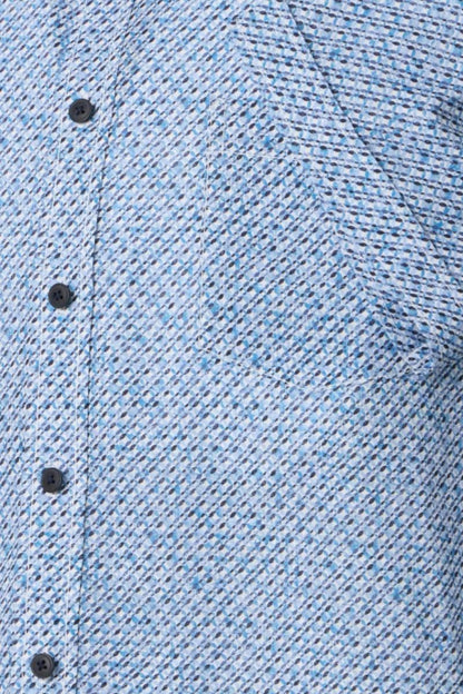 Casa Moda 31111 Comfort Fit SS Shirt Blue