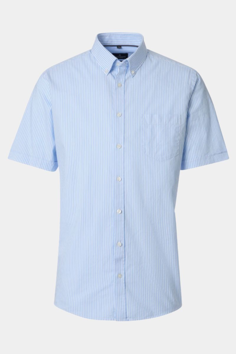 Casa Moda 31161 Comfort Fit SS Shirt Blue