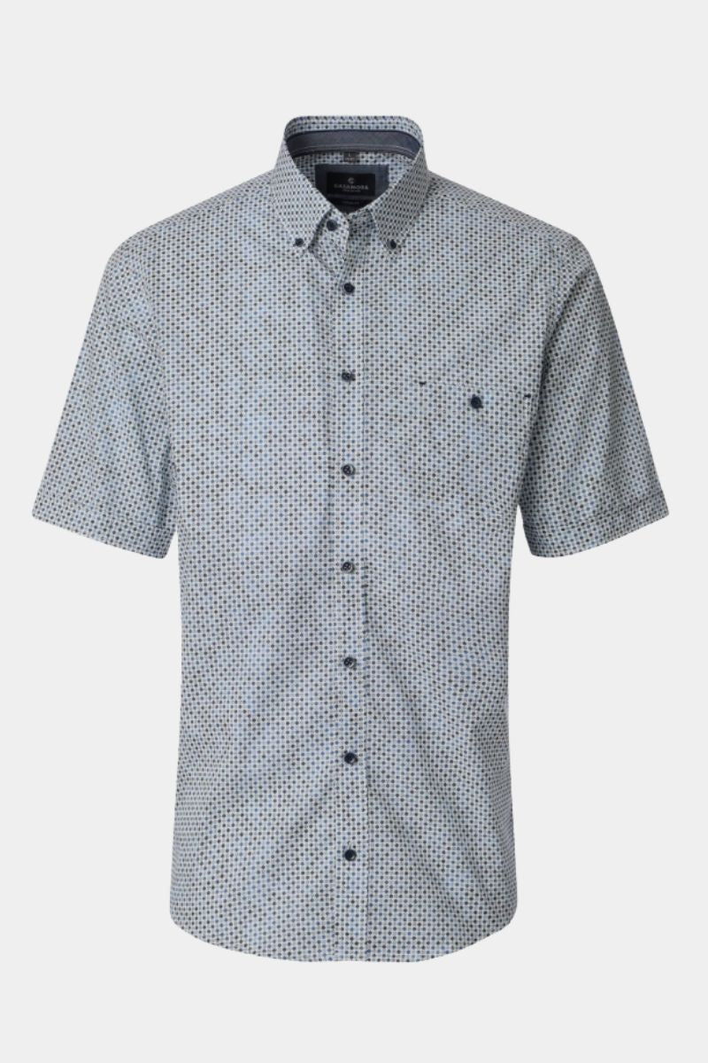 Casa Moda 31701 Short Sleeve Shirt Blue