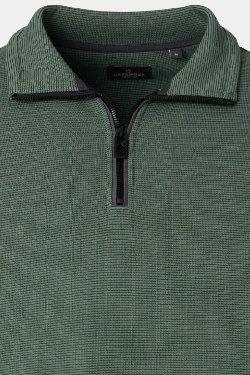 Casa Moda 60010 1/4 Zip Dark Forest