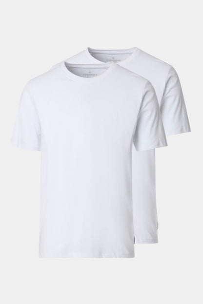 Casa Moda 92500 O Neck 2 Pack T-Shirts White