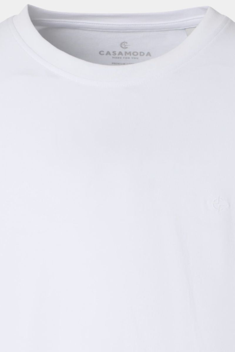 Casa Moda 92500 O Neck 2 Pack T-Shirts White