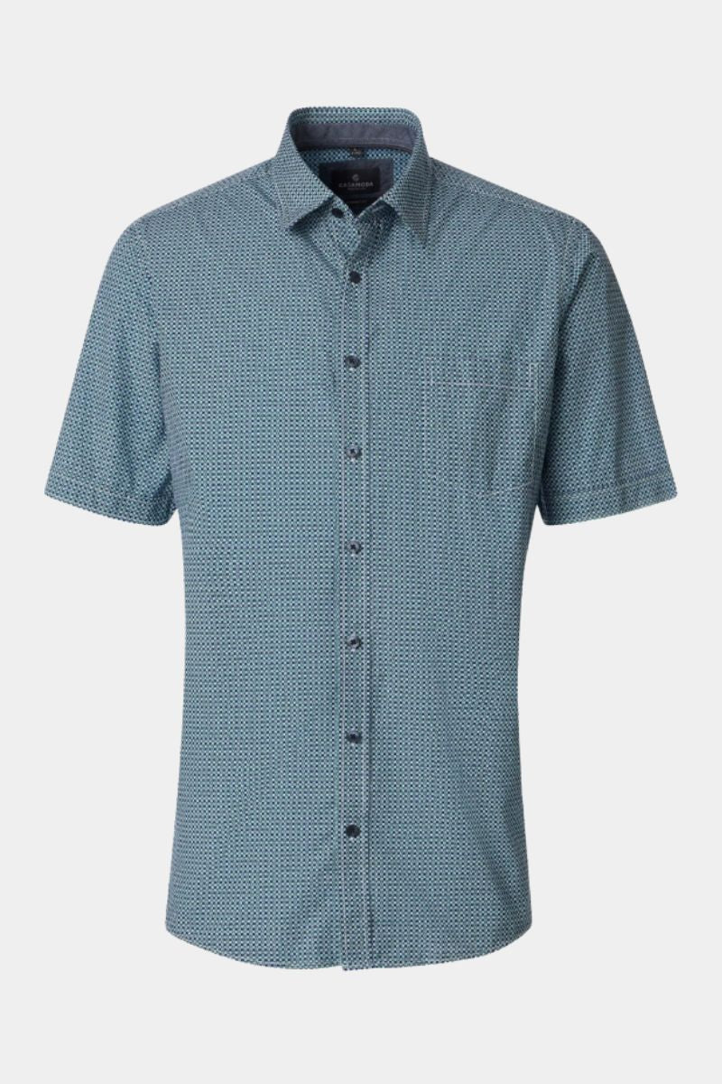 Casa Moda 31191 Comfort Fit SS Shirt Green