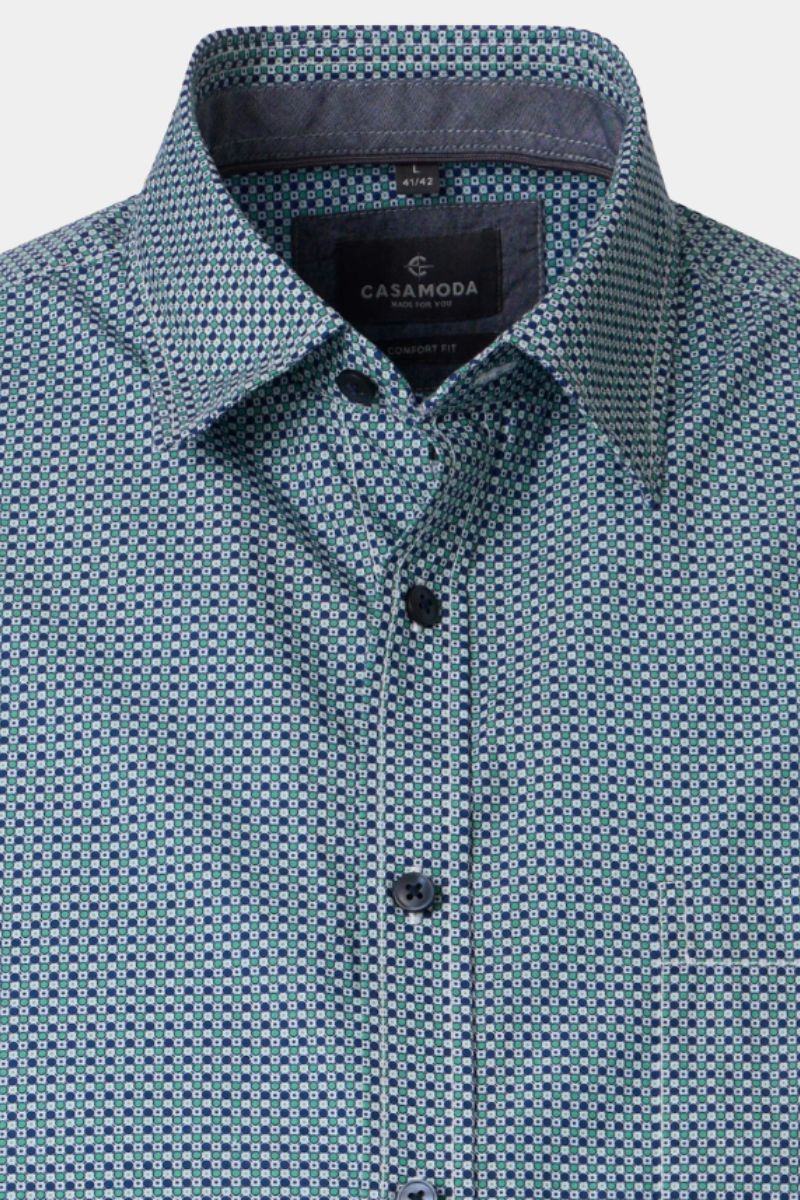 Casa Moda 31191 Comfort Fit SS Shirt Green