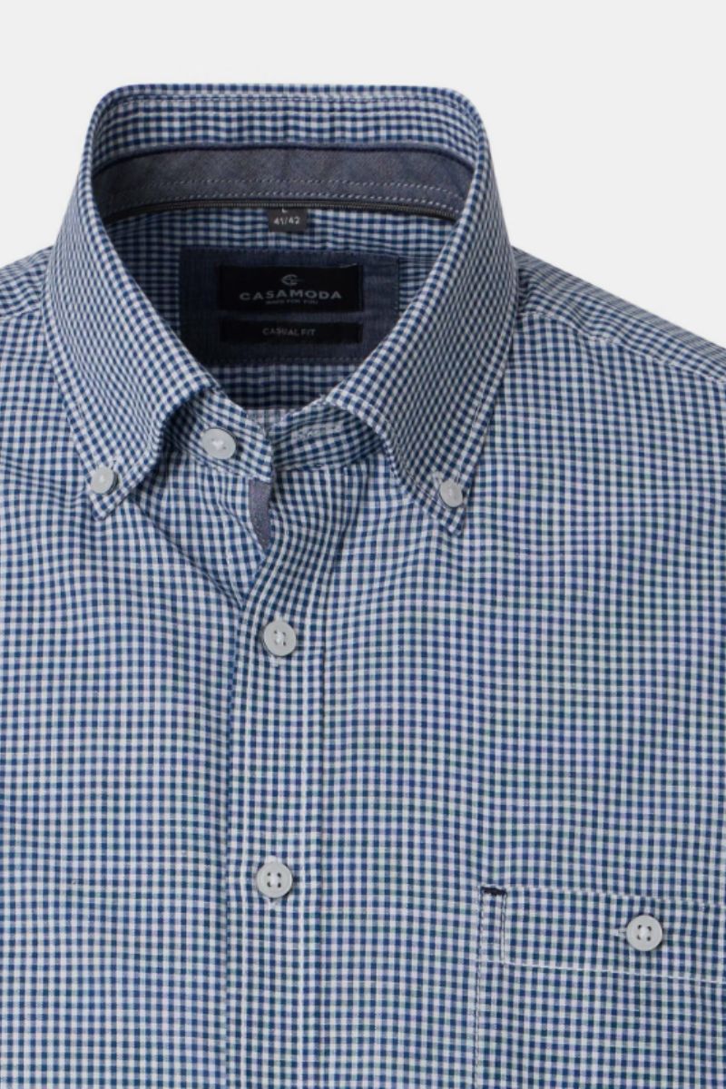 Casa Moda 31461 Short Sleeve Shirt Blue