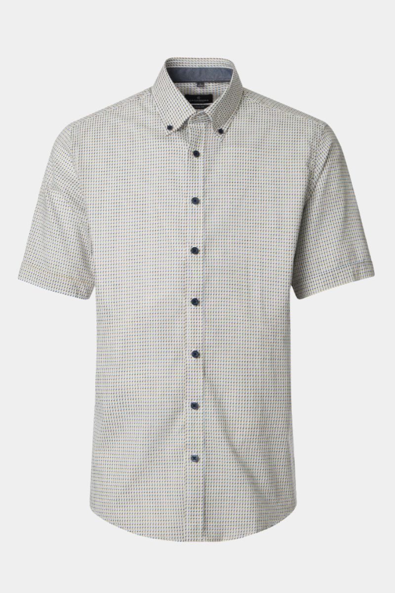 Casa Moda 31031 Comfort Fit SS Shirt Blue
