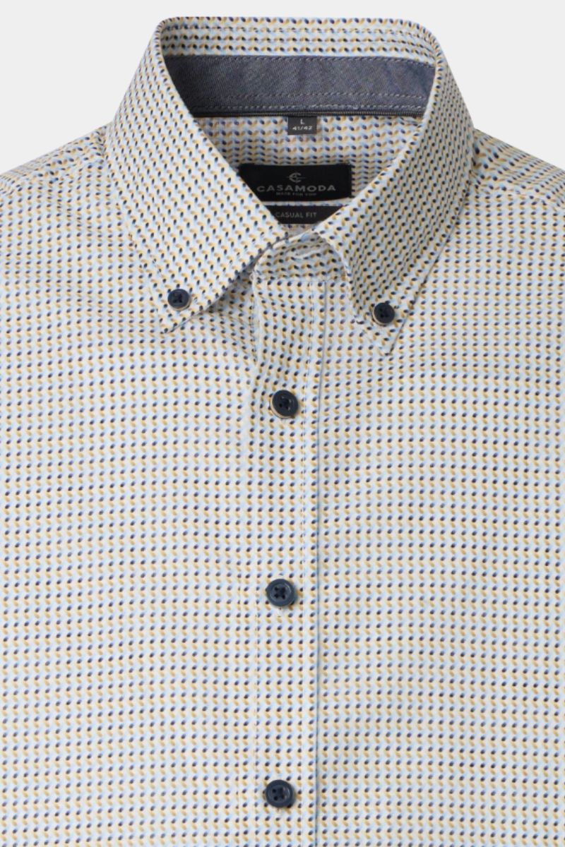 Casa Moda 31031 Comfort Fit SS Shirt Blue