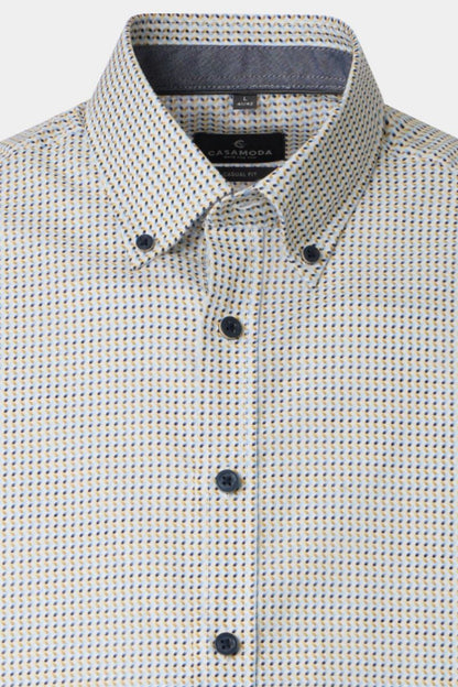 Casa Moda 31031 Comfort Fit SS Shirt Blue