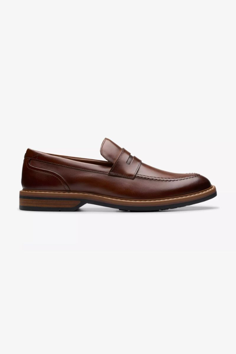 Clarks Aldwin Step Min Tan Leather Shoe