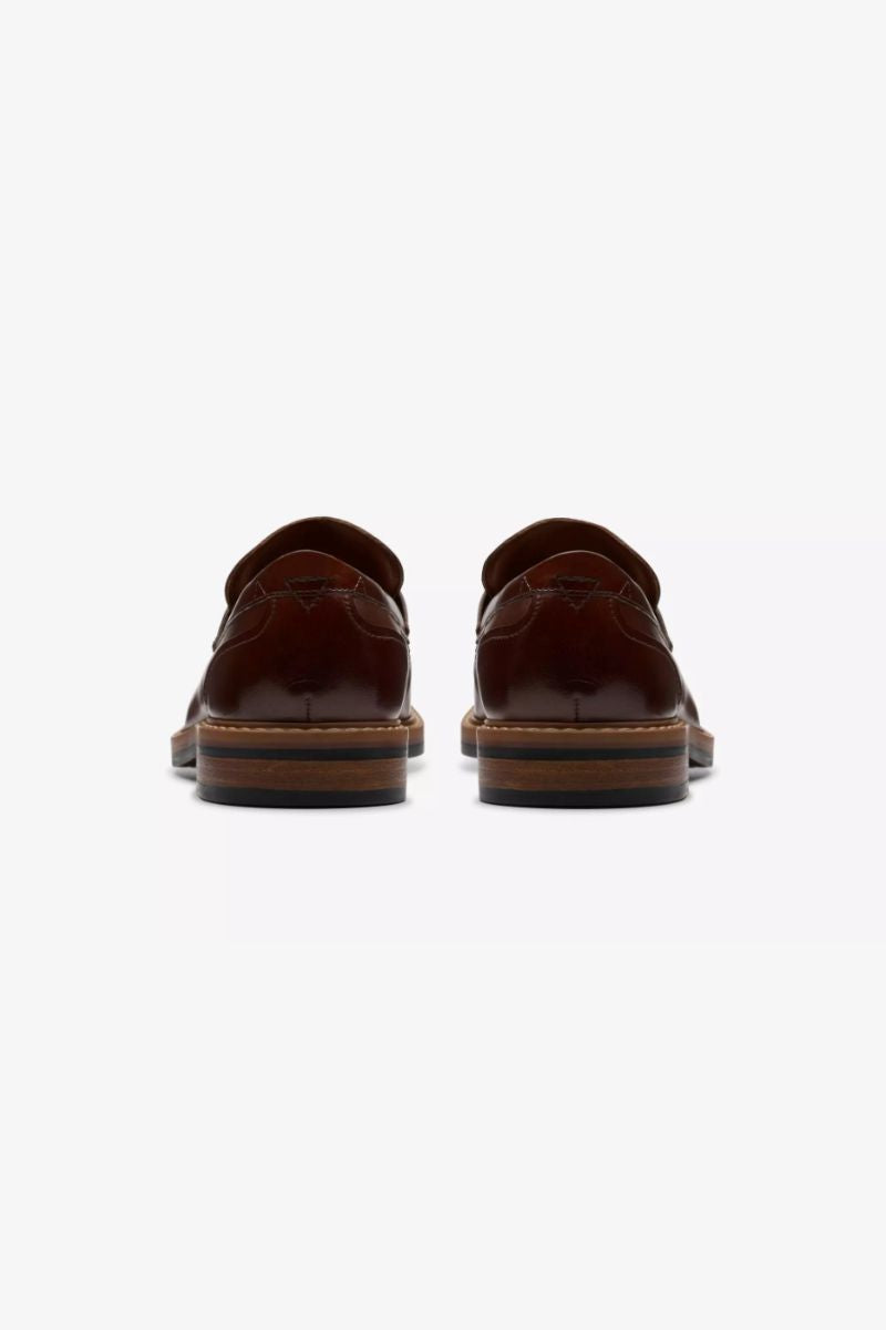Clarks Aldwin Step Min Tan Leather Shoe
