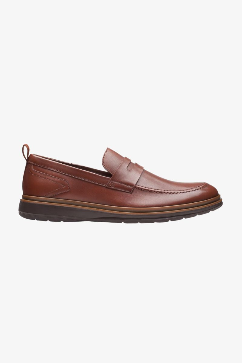 Clarks Chantry Slipon Shoes Tan Leather