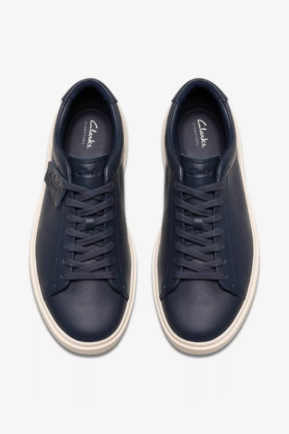 Clarks Craft Swift Leather Shoe Navy