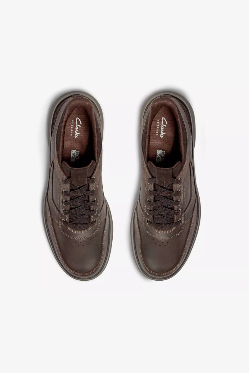 Clarks Mullan Easy Shoe Dark Brown