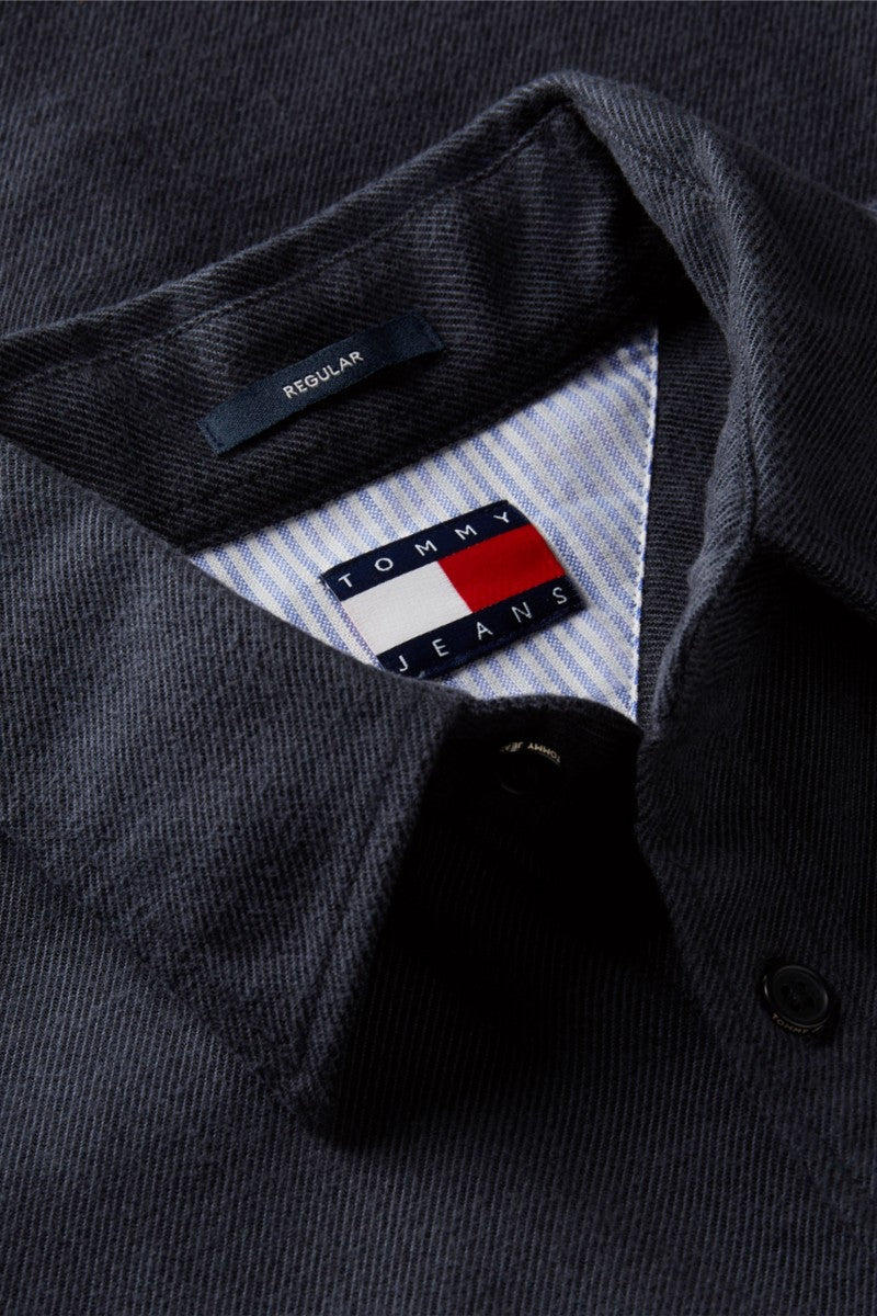 Tommy Jeans 23529 Regular Brushed Flannel Shirt Black