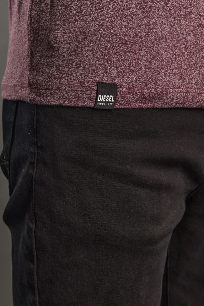 Diesel Basic Sky O Neck T-Shirt Wine