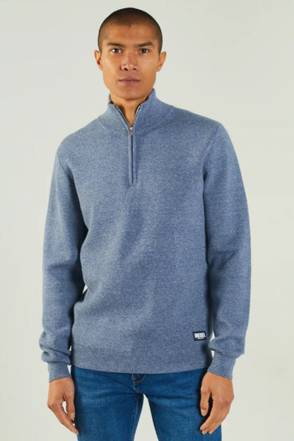 Diesel Colter Half Zip Knit Snorkel Blue