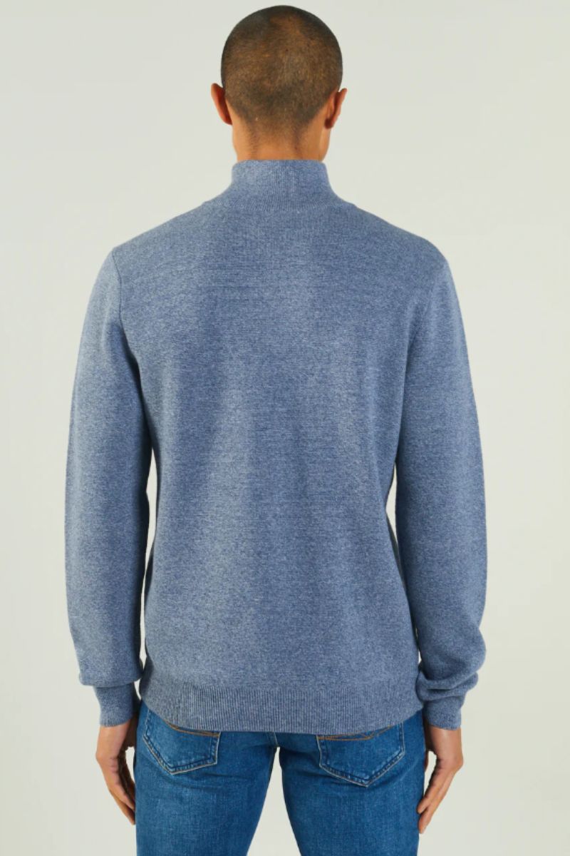 Diesel Colter Half Zip Knit Snorkel Blue
