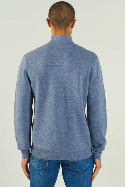Diesel Colter Half Zip Knit Snorkel Blue