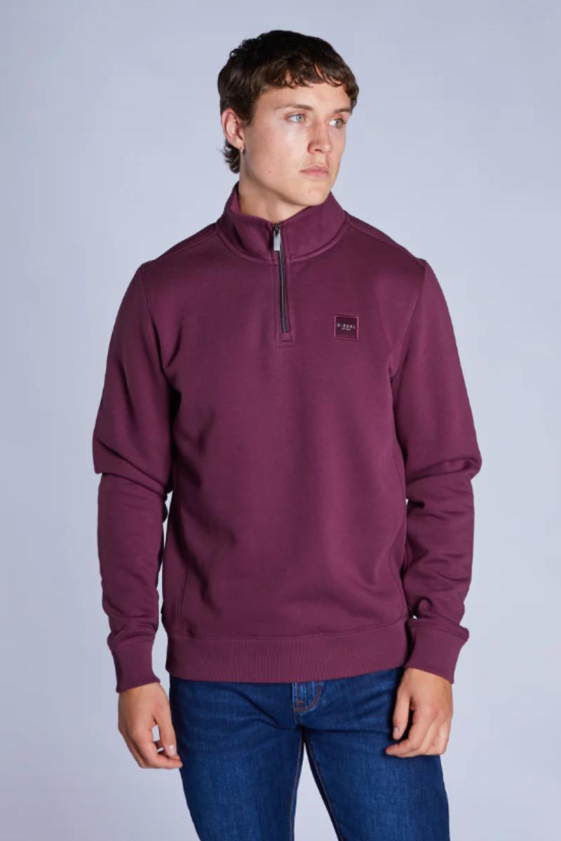 Diesel Dax 1/2 Zip Sweatshirt Fig