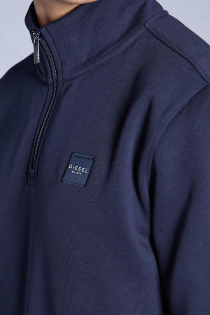 Diesel Dax 1/2 Zip Sweatshirt Salute Navy