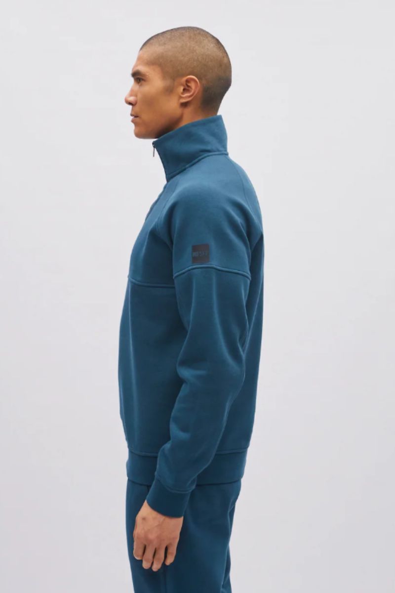 Diesel Hatcher Half Zip Sweatshirt Ocean Teal