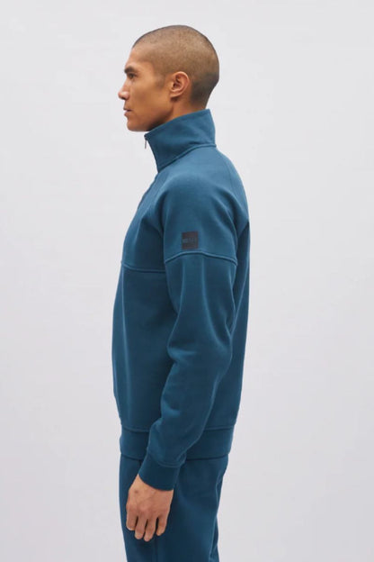 Diesel Hatcher Half Zip Sweatshirt Ocean Teal