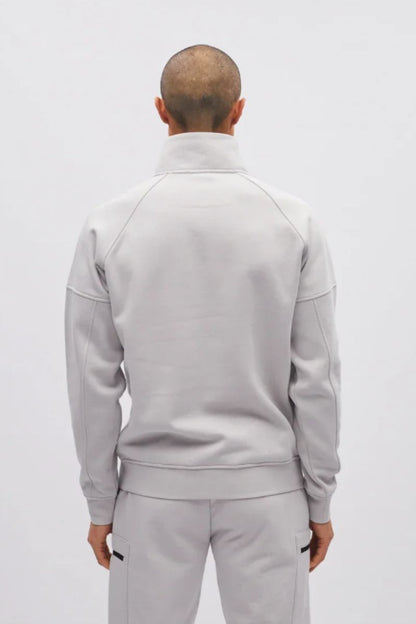 Diesel Hatcher Half Zip Sweatshirt Shale Grey