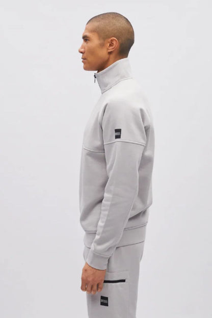 Diesel Hatcher Half Zip Sweatshirt Shale Grey