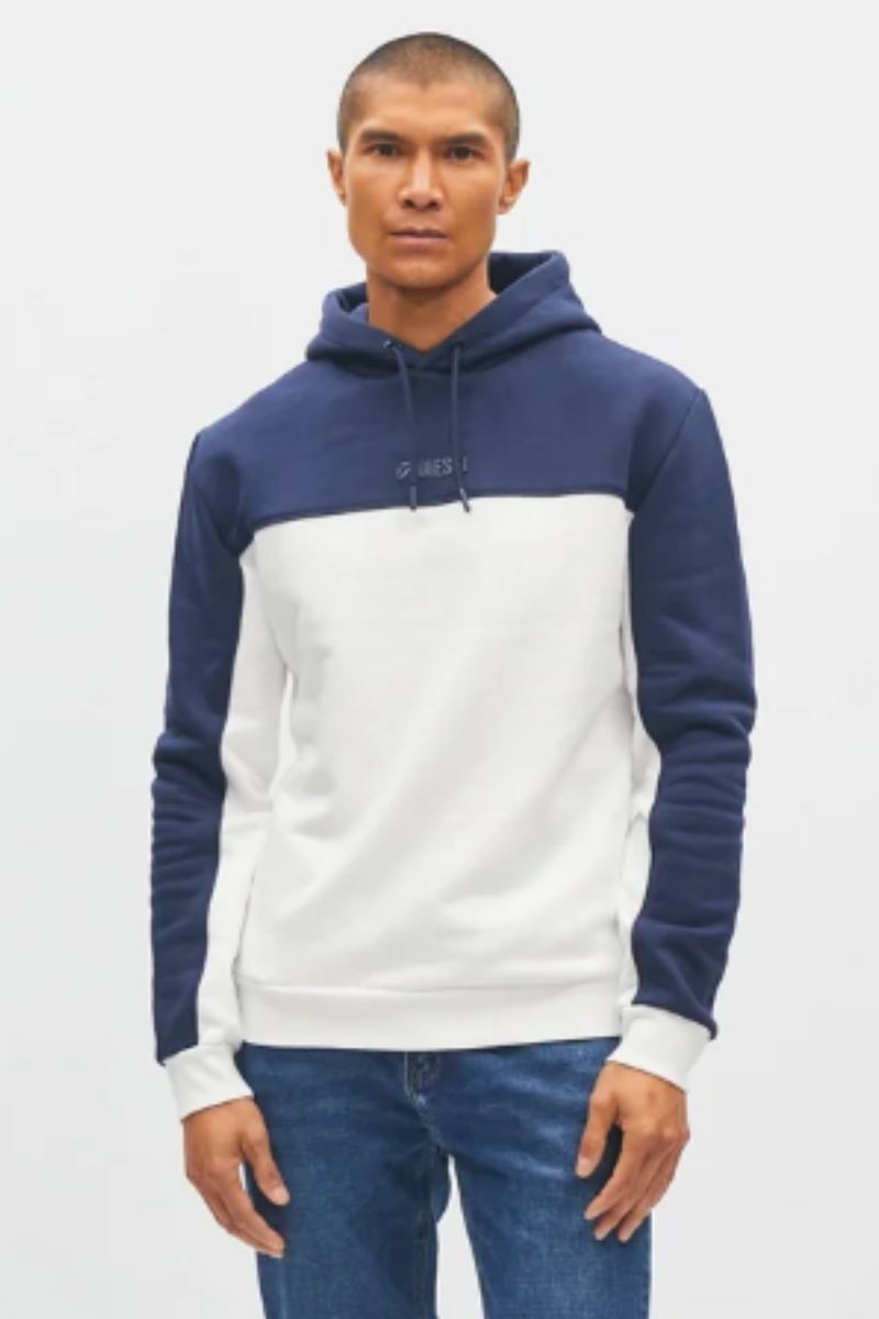 Diesel Norman Colour Block Hoodie Highland Night